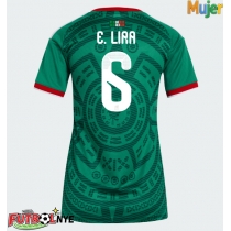 Camiseta México Erik Lira #6 Primera Equipación para mujer Mundial 2026 manga corta